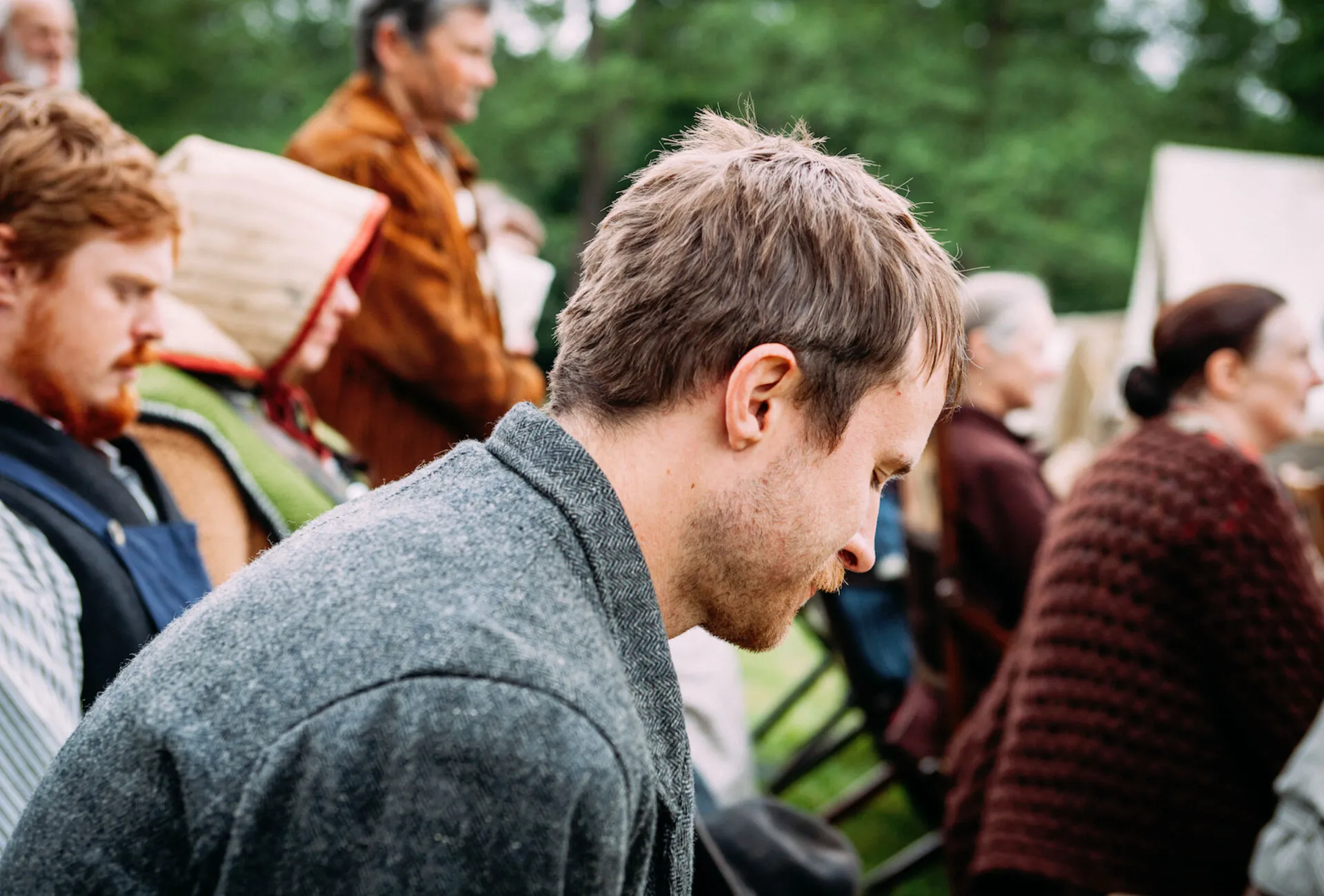 Outdoor worship at Trinitas Presbyterian Church